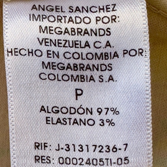 VTG 1980s Angel Sanchez Cotton Shift Mini Dress Paint Splatter Designer - Picture 5 of 7